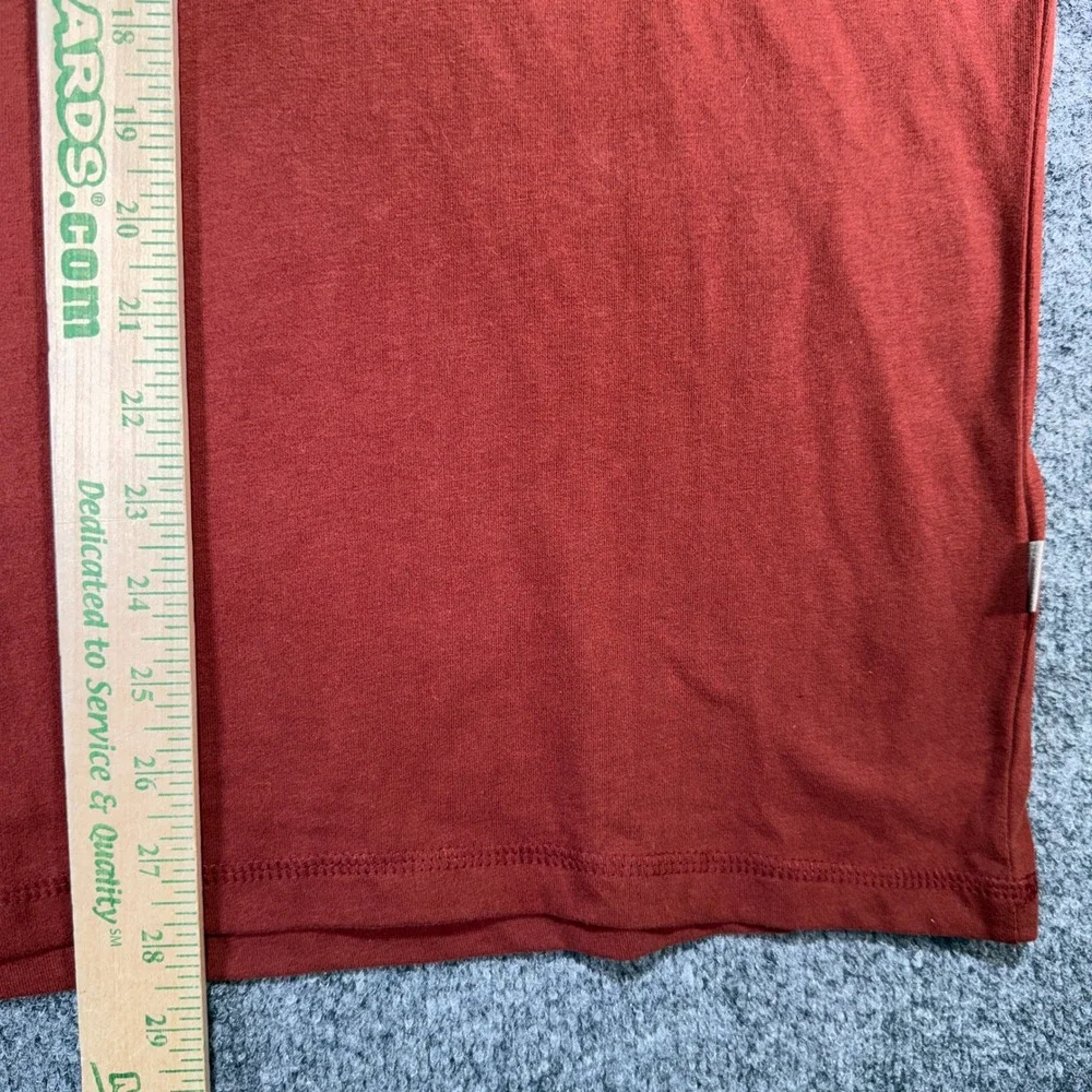 KUHL Wildfibre Shirt Mens Large Red Organic Cotton Zipper Pocket Outdoor Hiking‎